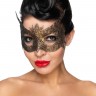 Золотистая карнавальная маска "Альхена"