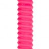 Розовый вибратор со спиралевидным рельефом Sorority Screw - 12,75 см.