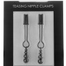 Черные зажимы на соски Teasing Nipple Clamp
