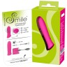 Розовый мини-вибромассажер Rechargeable Power - 8,5 см.
