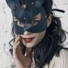 Маска с кошачьими ушками Kitty Black