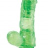 Зелёный гелевый вибраторJELLY JOY 6INCH 10 RHYTHMS GREEN - 15 см.