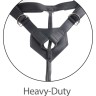 Кофейный страпон Strap-on Harness Cock - 15,2 см.