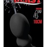 Чёрная насадка для душа HYDROBLAST 4INCH BUTTPLUG SHAPE DOUCHE для анальной стимуляции