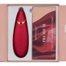 Красный бесконтактный клиторальный стимулятор Womanizer Premium
