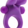 Фиолетовое эрекционное виброкольцо Rabbit Cockring