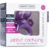 Фиолетовое эрекционное виброкольцо Rabbit Cockring