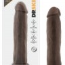 Коричневый фаллоимитатор 9.5 Inch Cock - 22 см.
