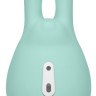 Зеленый клиторальный стимулятор Love Bunny с ушками - 9,5 см.