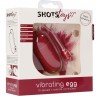 Красное гладкое виброяйцо Vibrating Egg - 8 см.