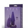 Фиолетовая анальная вибропробка APEX BUTT PLUG LARGE PURPLE - 15 см.