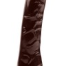 Коричневый вибратор-реалистик Cholocate Vibe Cock - 22,5 см.