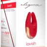 Красный клиторальный стимулятор Lavish - 8,9 см.