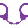 Фиолетовые силиконовые наручники Suppression