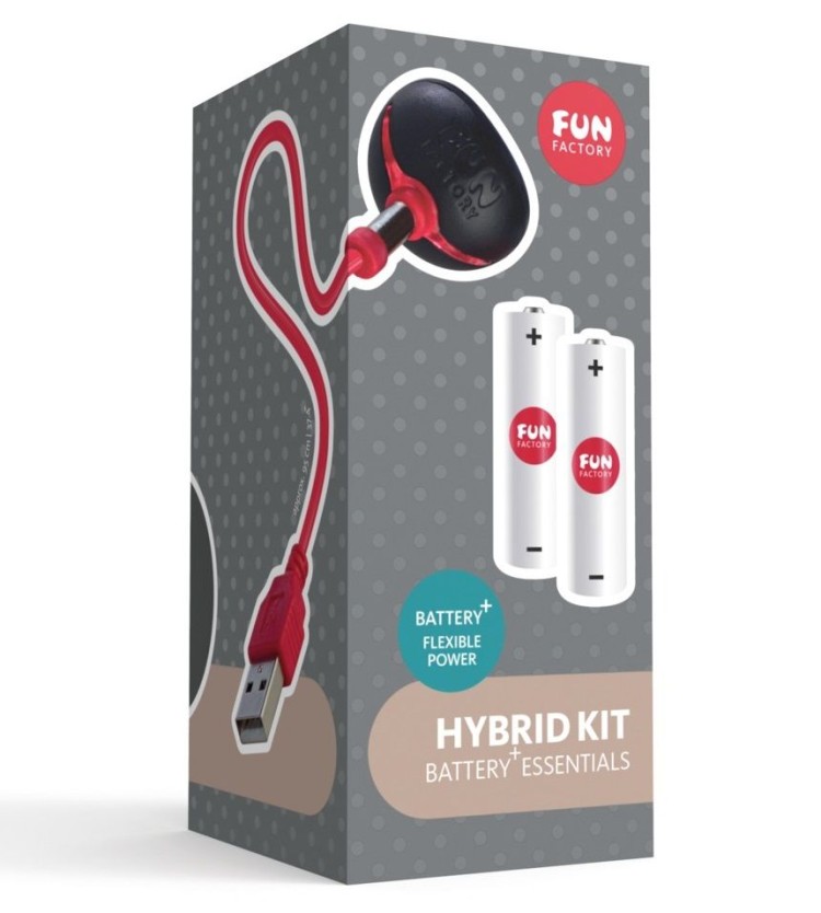 Комплект для зарядки батареек внутри вибратора серии Battery+ HYBRID KIT