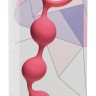 Розовая анальная цепочка Long Pleasure Chain - 35 см.