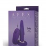 Фиолетовая анальная вибропробка APEX BUTT PLUG SMALL PURPLE - 14 см.