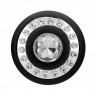 Черный универсальный массажер Wand Pearl - 20 см.
