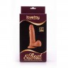 Телесный фаллоимитатор на присоске Real Extreme Dildo - 19,5 см.