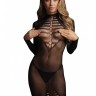 Платье с длинными рукавами Long Sleeve Fishnet Dress