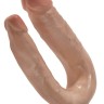 Двусторонний фаллоимитатор-мулат U-Shaped Small Double Trouble - 33,5 см.