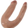 Двусторонний фаллоимитатор-мулат U-Shaped Small Double Trouble - 33,5 см.