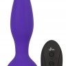 Фиолетовая анальная вибропробка RC Butt Plug - 14,5 см.
