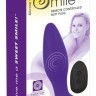 Фиолетовая анальная вибропробка RC Butt Plug - 14,5 см.