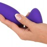Фиолетовая анальная вибропробка RC Butt Plug - 14,5 см.