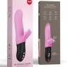 Нежно-розовый пульсатор с клиторальным лепестком Bi Stronic Fusion - 21,5 см.
