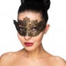 Золотистая карнавальная маска "Курса"