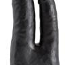 Чёрный анально-вагинальный фаллоимитатор Double Penetrator - 20,9 см.