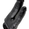 Чёрный анально-вагинальный фаллоимитатор Double Penetrator - 20,9 см.