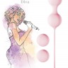 Набор розовых вагинальных шариков Love Story Diva