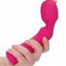 Розовый универсальный массажер Wand Pearl - 20 см.