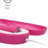 Розовый универсальный массажер Wand Pearl - 20 см.