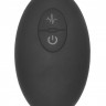 Черный массажер простаты с электростимуляцией и пультом ДУ Prostate massager