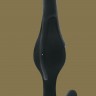 Чёрная анальная пробка Smooth - 12,5 см.