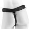 Телесный сдвоенный поясной страпон Strap-On Harness with 7" Two Cocks One Hole - 19,1 см.