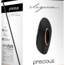 Черный клиторальный стимулятор Precious - 6,4 см.