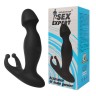 Черный силиконовый массажер простаты Sex Expert - 11,7 см.