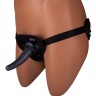 Страпон с 2 насадками и вибрацией UniStrap - 19 и 12 см.