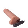 Страпон с 2 насадками и вибрацией UniStrap - 19 и 12 см.