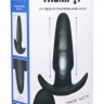 Черная анальная вибропробка Kinetic Thumping 7X Medium Anal Plug - 13,3 см.