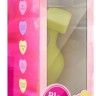 Желтая анальная пробка с основанием-сердечком Naughtier Candy Heart Fill Me Up - 8,9 см.