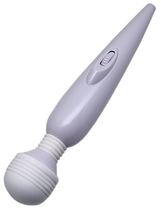 Белый вибромассажёр Mimi Magic Wand - 19,2 см.