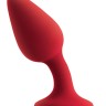Красная анальная пробка со смещенным центром тяжести Renegade Knock Knock Plug - 11,9 см.
