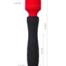 Черно-красный двусторонний вибромассажер Black&Red - 21 см.