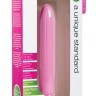 Розовый классический вибратор Super Vibe - 17,2 см.