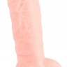Реалистичный фаллоимитатор из силикона Medical Silicone Dildo - 18 см.
